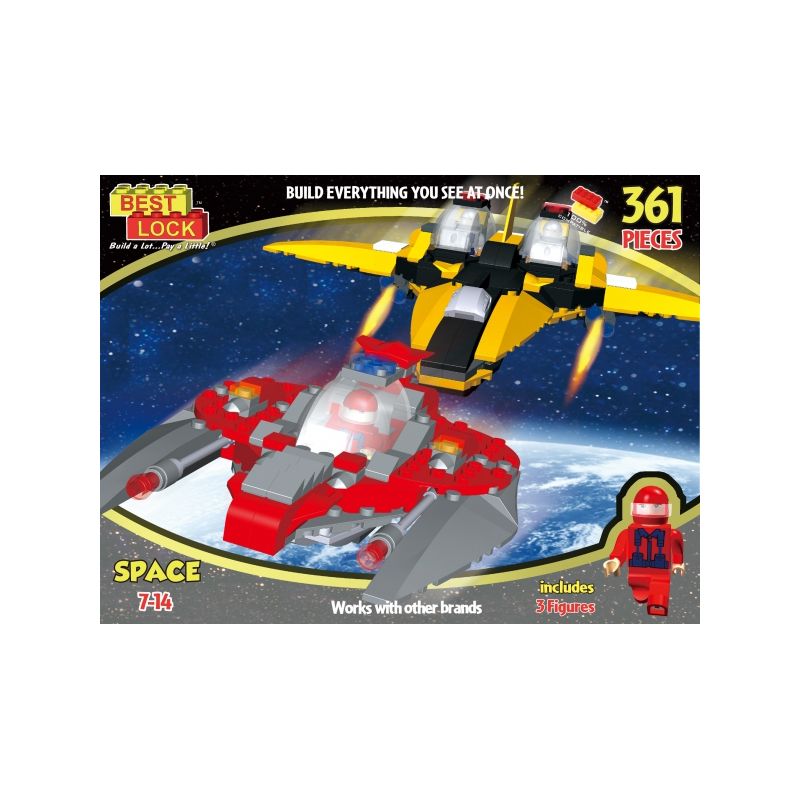 BEST-LOCK CL15158 15158 non Lego KHÔNG GIAN bộ đồ chơi xếp lắp ráp ghép mô hình Space Thám Hiểm Không Gian 361 khối