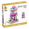 PanlosBrick 657038 Panlos Brick 657038 non  CỬA HÀNG TÚI XÁCH NỮ bộ đồ chơi xếp lắp ráp ghép mô hình Mini Modular STREEVIEW Đường Phố Thu Nhỏ 266 khối