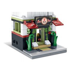PanlosBrick 657036 Panlos Brick 657036 non  NHÀ HÀNG LẨU bộ đồ chơi xếp lắp ráp ghép mô hình Mini Modular STREEVIEW HOTPOT Đường Phố Thu Nhỏ 280 khối