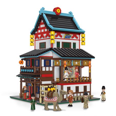 XINGBAO 01032 non  QUÊN bộ đồ chơi xếp lắp ráp ghép mô hình Mini Modular Đường Phố Thu Nhỏ 2895 khối