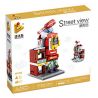 PanlosBrick 657032 Panlos Brick 657032 non  QUẦY BAR CỬA HÀNG TIỆN LỢI bộ đồ chơi xếp lắp ráp ghép mô hình Mini Modular STREEVIEW Đường Phố Thu Nhỏ 273 khối