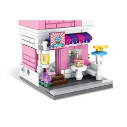 PanlosBrick 657031 Panlos Brick 657031 non  TIỆM BÁNH bộ đồ chơi xếp lắp ráp ghép mô hình Mini Modular STREEVIEW Đường Phố Thu Nhỏ 260 khối