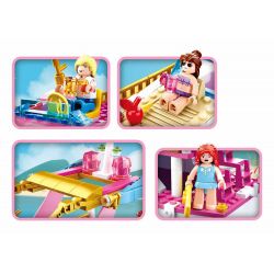 SLUBAN M38-B0722 B0722 0722 M38B0722 38-B0722 non  DU THUYỀN KỲ NGHỈ bộ đồ chơi xếp lắp ráp ghép mô hình  Các Bạn Gái 212 khối