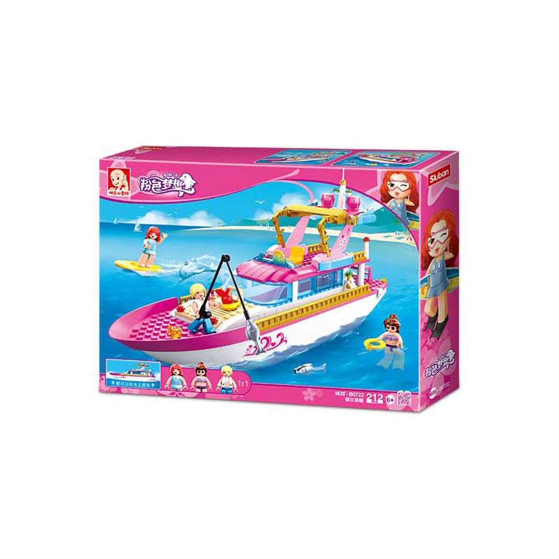 SLUBAN M38-B0722 B0722 0722 M38B0722 38-B0722 non  DU THUYỀN KỲ NGHỈ bộ đồ chơi xếp lắp ráp ghép mô hình  Các Bạn Gái 212 khối