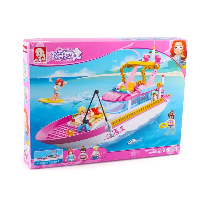 SLUBAN M38-B0722 B0722 0722 M38B0722 38-B0722 non  DU THUYỀN KỲ NGHỈ bộ đồ chơi xếp lắp ráp ghép mô hình  Các Bạn Gái 212 khối