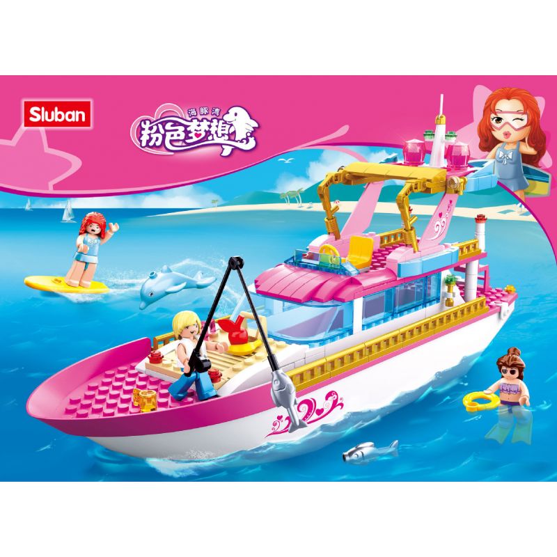 SLUBAN M38-B0722 B0722 0722 M38B0722 38-B0722 non  DU THUYỀN KỲ NGHỈ bộ đồ chơi xếp lắp ráp ghép mô hình  Các Bạn Gái 212 khối