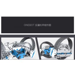 XIAOMI MITU MI ONEBOT OBFV05AIQI 05AIQI non  GIÁP CHỐNG GIÀY ROBOT ONEBOT bộ đồ chơi xếp lắp ráp ghép mô hình  CIRCLE TRACKER Kỹ Thuật Công Nghệ Cao Mô Hình Phương Tiện 800 khối