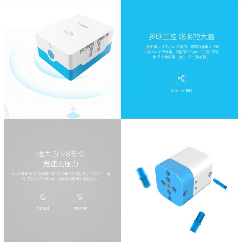 XIAOMI MITU MI ONEBOT OBFV05AIQI 05AIQI non  GIÁP CHỐNG GIÀY ROBOT ONEBOT bộ đồ chơi xếp lắp ráp ghép mô hình  CIRCLE TRACKER Kỹ Thuật Công Nghệ Cao Mô Hình Phương Tiện 800 khối