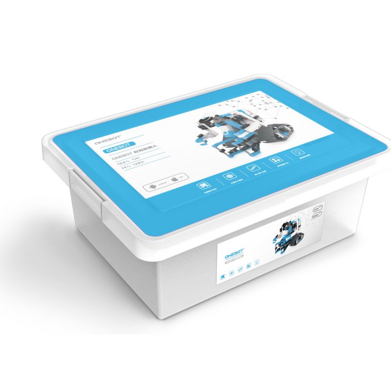 XIAOMI MITU MI ONEBOT AIQIEDU#01 non  BỘ ROBOT GIÁO DỤC MÀU XANH ONEBOT bộ đồ chơi xếp lắp ráp ghép mô hình  Kỹ Thuật Công Nghệ Cao Mô Hình Phương Tiện 980 khối