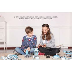XIAOMI MITU MI ONEBOT AIQIEDU#01 non  BỘ ROBOT GIÁO DỤC MÀU XANH ONEBOT bộ đồ chơi xếp lắp ráp ghép mô hình  Kỹ Thuật Công Nghệ Cao Mô Hình Phương Tiện 980 khối