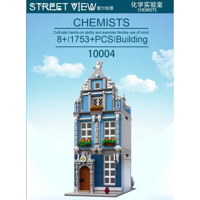 SHENZHEN RAEL 10004 non Lego PHÒNG HOÁ HỌC bộ đồ chơi xếp lắp ráp ghép mô hình Creator CHEMISTS Sáng Tạo 1753 khối