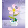 ZUANMA 103D non  8 LOẠI CHẬU HOA bộ đồ chơi xếp lắp ráp ghép mô hình Flowers