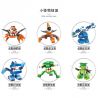 WANGE 6201 6202 6203 6204 6205 6206 non  GACHA TRONG LITTLE MONSTERS (6 1) bộ đồ chơi xếp lắp ráp ghép mô hình Creator CAPSULE MINI MOSTERS SERIES 6IN1 Sáng Tạo