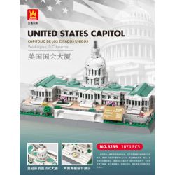 WANGE 5235 non  CẢNH SÁT PHÒNG KHÔNG 2000 AWACS bộ đồ chơi xếp lắp ráp ghép mô hình Military Army UNITED STATES CAPITOL Quân Sự Bộ Đội 1074 khối