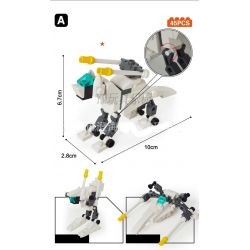 GUDI 8604-8 Xếp hình kiểu  CREATOR 3 IN 1 Space Fighter 8 In 1 Phi Thuyền Từ 8 Robot Biến Hình 409 khối GUDI 8604-8 Xếp hình kiểu  CREATOR 3 IN 1 Space Fighter 8 In 1 Phi Thuyền Từ 8 Robot Biến Hình 409 khối