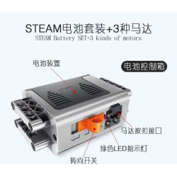 WANGE LIGAO DR.LUCK 1501 non  BỘ PIN STEAM + 3 LOẠI ĐỘNG CƠ bộ đồ chơi xếp lắp ráp ghép mô hình  STEAM BATTERY SET+3 KINDS OF MOTORS Kỹ Thuật Công Nghệ Cao Mô Hình Phương Tiện 81 khối