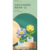 ZUANMA 103B non  HOA TRỒNG TRONG CHẬU 8 KIỂU QUÀ TẶNG BẠN MÙA XUÂN bộ đồ chơi xếp lắp ráp ghép mô hình Flowers