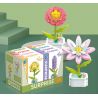 ZUANMA 103B non  HOA TRỒNG TRONG CHẬU 8 KIỂU QUÀ TẶNG BẠN MÙA XUÂN bộ đồ chơi xếp lắp ráp ghép mô hình Flowers