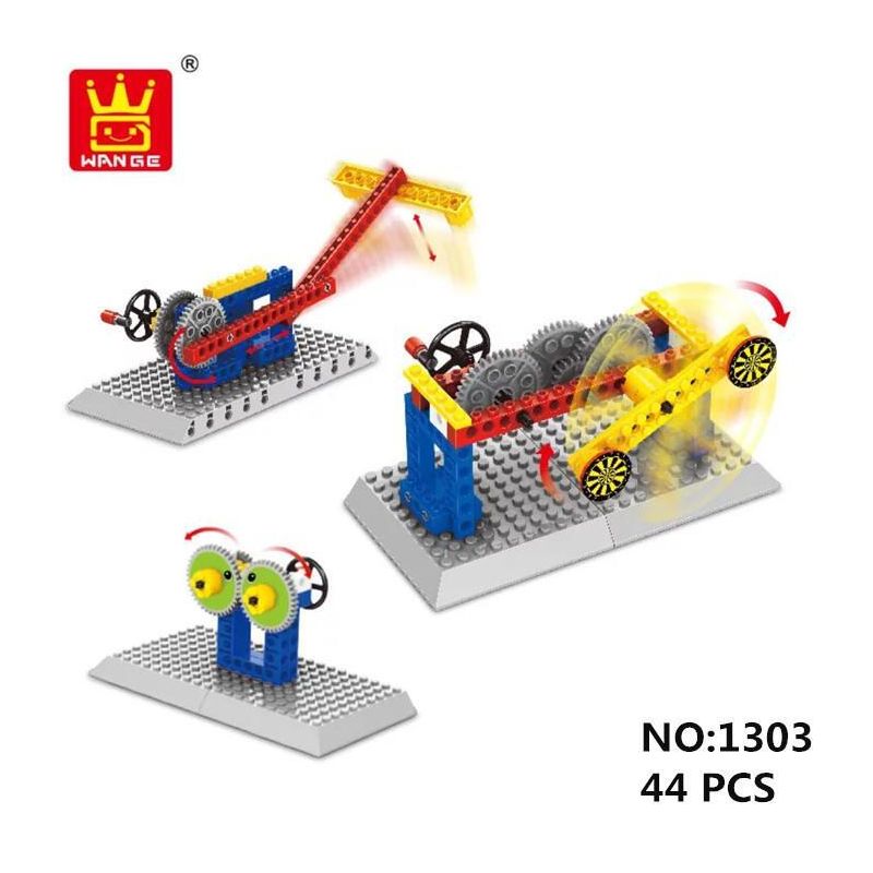 WANGE 1303 non  MÁY BẮN XÂY DỰNG 3 TRONG 1 bộ đồ chơi xếp lắp ráp ghép mô hình  MECHANICAL ENGINEERING - SHOOTING MACHINE 3IN1 Kỹ Thuật Công Nghệ Cao Mô Hình Phương Tiện 44 khối