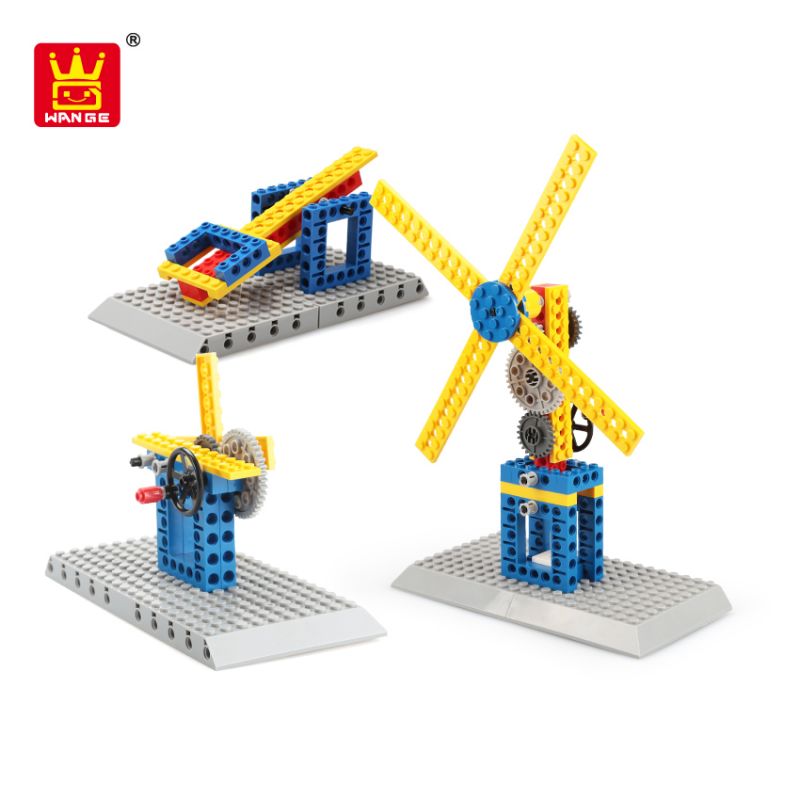 WANGE 1302 non  MÁY XÂY DỰNG-CỐI XAY GIÓ 3 TRONG 1 bộ đồ chơi xếp lắp ráp ghép mô hình  MECHANICAL ENGINEERING - WINDMILL 3IN1 Kỹ Thuật Công Nghệ Cao Mô Hình Phương Tiện 50 khối