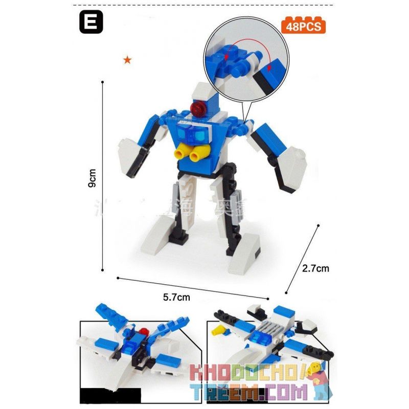 GUDI 8604-8 Xếp hình kiểu  CREATOR 3 IN 1 Space Fighter 8 In 1 Phi Thuyền Từ 8 Robot Biến Hình 409 khối GUDI 8604-8 Xếp hình kiểu  CREATOR 3 IN 1 Space Fighter 8 In 1 Phi Thuyền Từ 8 Robot Biến Hình 409 khối