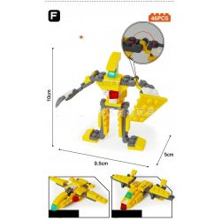 GUDI 8604-8 Xếp hình kiểu  CREATOR 3 IN 1 Space Fighter 8 In 1 Phi Thuyền Từ 8 Robot Biến Hình 409 khối GUDI 8604-8 Xếp hình kiểu  CREATOR 3 IN 1 Space Fighter 8 In 1 Phi Thuyền Từ 8 Robot Biến Hình 409 khối