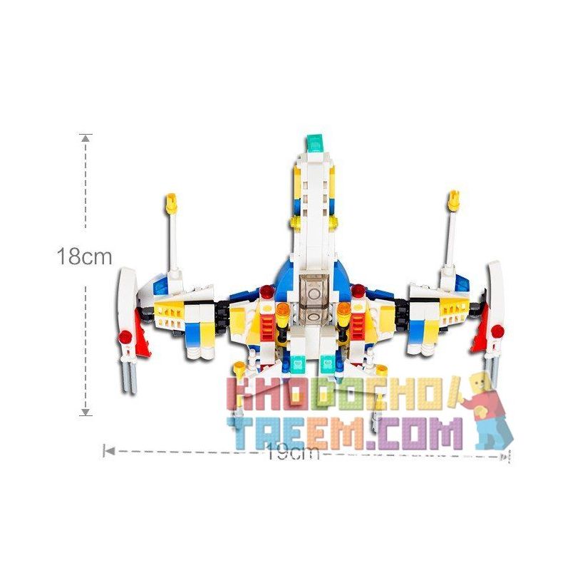 GUDI 8604-8 Xếp hình kiểu  CREATOR 3 IN 1 Space Fighter 8 In 1 Phi Thuyền Từ 8 Robot Biến Hình 409 khối GUDI 8604-8 Xếp hình kiểu  CREATOR 3 IN 1 Space Fighter 8 In 1 Phi Thuyền Từ 8 Robot Biến Hình 409 khối