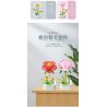 ZUANMA 103A non  CHẬU HOA HÃY DÀNH CHÚT THỜI GIAN ĐỂ TẠO RA 8 KIỂU MÙA XUÂN bộ đồ chơi xếp lắp ráp ghép mô hình Flowers