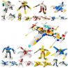 GUDI 8604-8 Xếp hình kiểu  CREATOR 3 IN 1 Space Fighter 8 In 1 Phi Thuyền Từ 8 Robot Biến Hình 409 khối