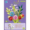 ZUANMA 087D non  BÓ 8 CỐC 1 bộ đồ chơi xếp lắp ráp ghép mô hình Flowers Hoa 707 khối