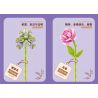 ZUANMA 087D non  BÓ 8 CỐC 1 bộ đồ chơi xếp lắp ráp ghép mô hình Flowers Hoa 707 khối