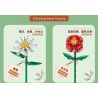ZUANMA 087C non  BÓ 8 CỐC 1 bộ đồ chơi xếp lắp ráp ghép mô hình Flowers Hoa 715 khối
