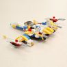 GUDI 8604-8 Xếp hình kiểu  CREATOR 3 IN 1 Space Fighter 8 In 1 Phi Thuyền Từ 8 Robot Biến Hình 409 khối