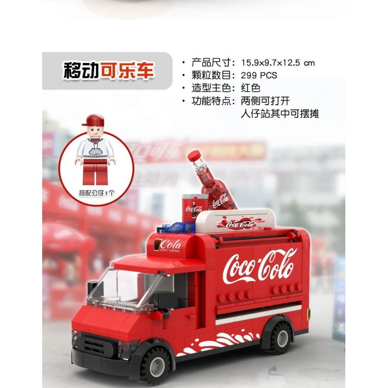 HAPPY BUILD SHINEYU XINYU YC-QC009-1 QC009-1 009-1 YCQC009-1 YC-QC009-2 QC009-2 009-2 YCQC009-2 YC-QC009-3 QC009-3 009-3 YCQC009-3 YC-QC009-4 QC009-4 009-4 YCQC009-4 non  4 XE NƯỚNG DI ĐỘNG COKE ĐẦU MÁY ĐƯỜNG PHỐ CHẠY BỘ bộ đồ chơi xếp lắp ráp ghép mô hình City Thành Phố 1166 khối