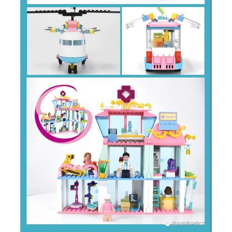 SLUBAN M38-B0797 B0797 0797 M38B0797 38-B0797 non  XE KHÁM SỨC KHỎE bộ đồ chơi xếp lắp ráp ghép mô hình Girl's Dream Giấc Mơ Con Gái