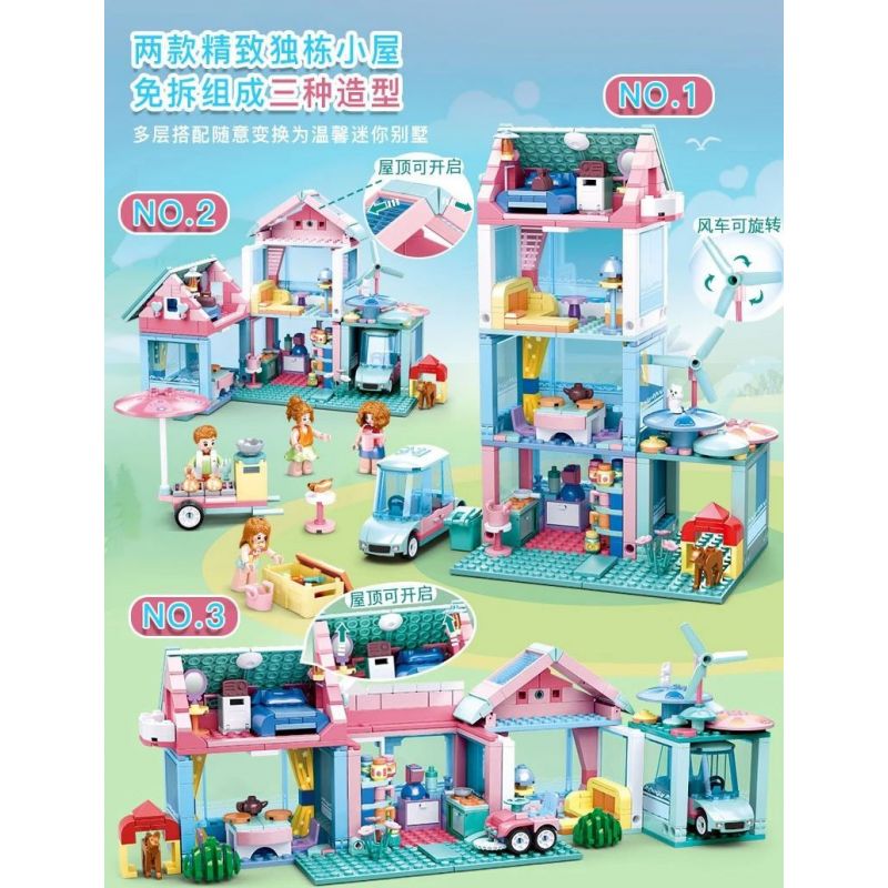 SLUBAN M38-B0822 B0822 0822 M38B0822 38-B0822 non  KHU VƯỜN NHỎ bộ đồ chơi xếp lắp ráp ghép mô hình Happy Wedding Season Mùa Cưới Hạnh Phúc 410 khối