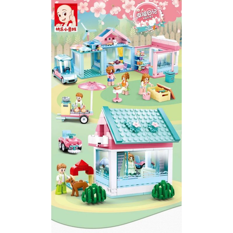 SLUBAN M38-B0821 B0821 0821 M38B0821 38-B0821 non  TÚP LỀU ẤM LÒNG bộ đồ chơi xếp lắp ráp ghép mô hình Happy Wedding Season Mùa Cưới Hạnh Phúc 244 khối