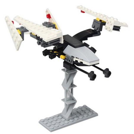 GUDI 8606A Xếp hình kiểu  STAR WARS Floating Explorer Phi Thuyền Chiến đấu Không Người Lái Màu đen 71 khối