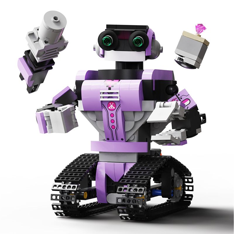 PANGU PG-13012 13012 PG13012 non Lego ROBOT LẬP TRÌNH ĐIỀU KHIỂN TỪ XA MÀU TÍM bộ đồ chơi xếp lắp ráp ghép mô hình Technic UOBOT Kỹ Thuật Công Nghệ Cao Mô Hình Phương Tiện 318 khối