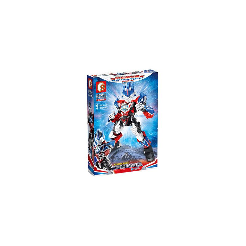 SEMBO 108655 non  HÌNH THỨC FLASH OBUTMANN. bộ đồ chơi xếp lắp ráp ghép mô hình Ultraman ULTRAMAN HEROES Vệ Binh Vũ Trụ Siêu Nhân Điện Quang 669 khối