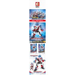 SEMBO 108655 non  HÌNH THỨC FLASH OBUTMANN. bộ đồ chơi xếp lắp ráp ghép mô hình Ultraman ULTRAMAN HEROES Vệ Binh Vũ Trụ Siêu Nhân Điện Quang 669 khối