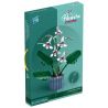 ZUANMA 101-1 non  CHẬU HOA LAN CÁNH SEN bộ đồ chơi xếp lắp ráp ghép mô hình Flowers 728 khối