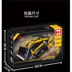 HAPPY BUILD SHINEYU XINYU YC-22007 22007 YC22007 non  TRÌNH TẢI TRƯỢT 1:12. tỷ lệ 1:12 bộ đồ chơi xếp lắp ráp ghép mô hình Build Team SHINE YU SKID STEER LOADER Đội Xây Dựng 1800 khối