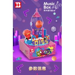 HAPPY BUILD SHINEYU XINYU YC-50003 50003 YC50003 non  HỘP NHẠC ROCKET WORLD MUSIC BOX bộ đồ chơi xếp lắp ráp ghép mô hình Creator Sáng Tạo 304 khối