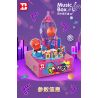 HAPPY BUILD SHINEYU XINYU YC-50003 50003 YC50003 non  HỘP NHẠC ROCKET WORLD MUSIC BOX bộ đồ chơi xếp lắp ráp ghép mô hình Creator Sáng Tạo 304 khối