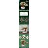ZUANMA 100-1 non  CÂY TRỒNG TRONG CHẬU BITAOCHUN bộ đồ chơi xếp lắp ráp ghép mô hình Flowers Hoa 462 khối