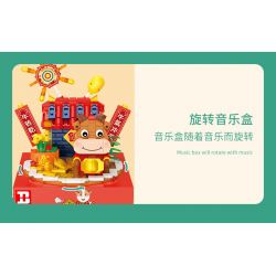 HAPPY BUILD SHINEYU XINYU YC-50001 50001 YC50001 non  HỘP NHẠC RUSH RUSHING bộ đồ chơi xếp lắp ráp ghép mô hình Creator MUSIC BOX Sáng Tạo 322 khối