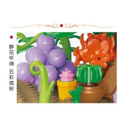 NATSU 200621 non  TRẠM ĐIỆN THOẠI HOA bộ đồ chơi xếp lắp ráp ghép mô hình FOREVER 1208 khối