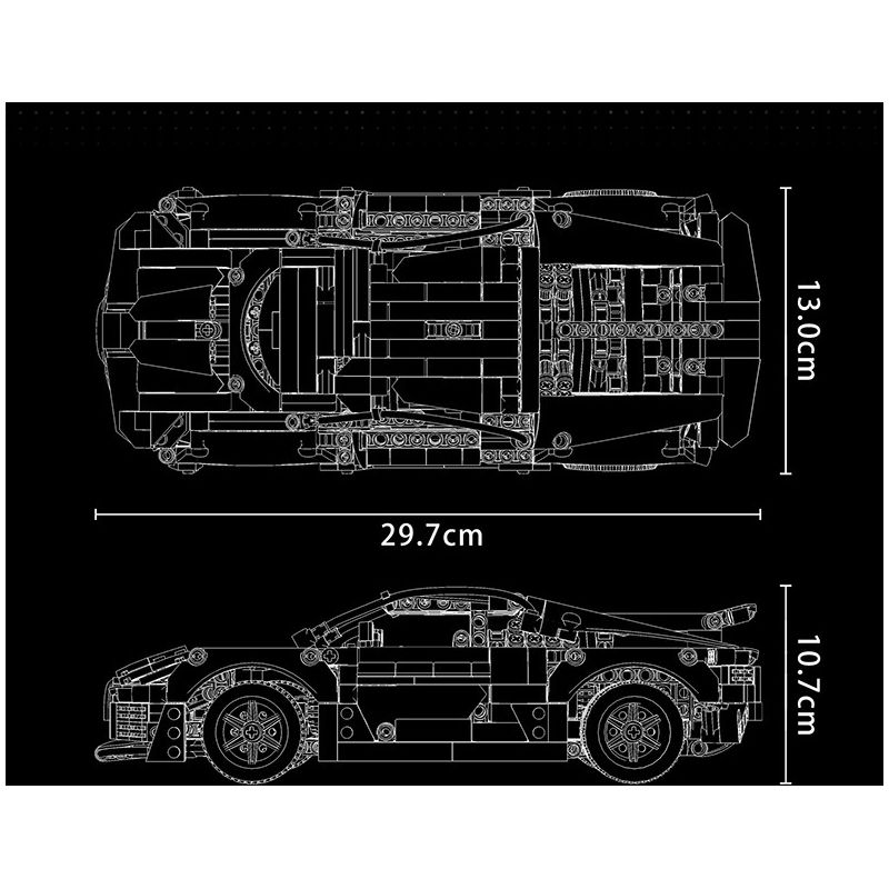 REBRICKABLE MOC-69920 69920 MOC69920 RAEL ENTERTAINMENT 50031 non  BUGATI DIVO 1:16. tỷ lệ 1:16 bộ đồ chơi xếp lắp ráp ghép mô hình  BUGATTI DIVO Kỹ Thuật Công Nghệ Cao Mô Hình Phương Tiện 841 khối