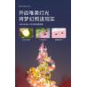 SEMBO 611072 non  CỬA HÀNG HOA LÂU ĐÀI TRONG MƠ CỦA BÉ LIU YA bộ đồ chơi xếp lắp ráp ghép mô hình Flowers 3060 khối